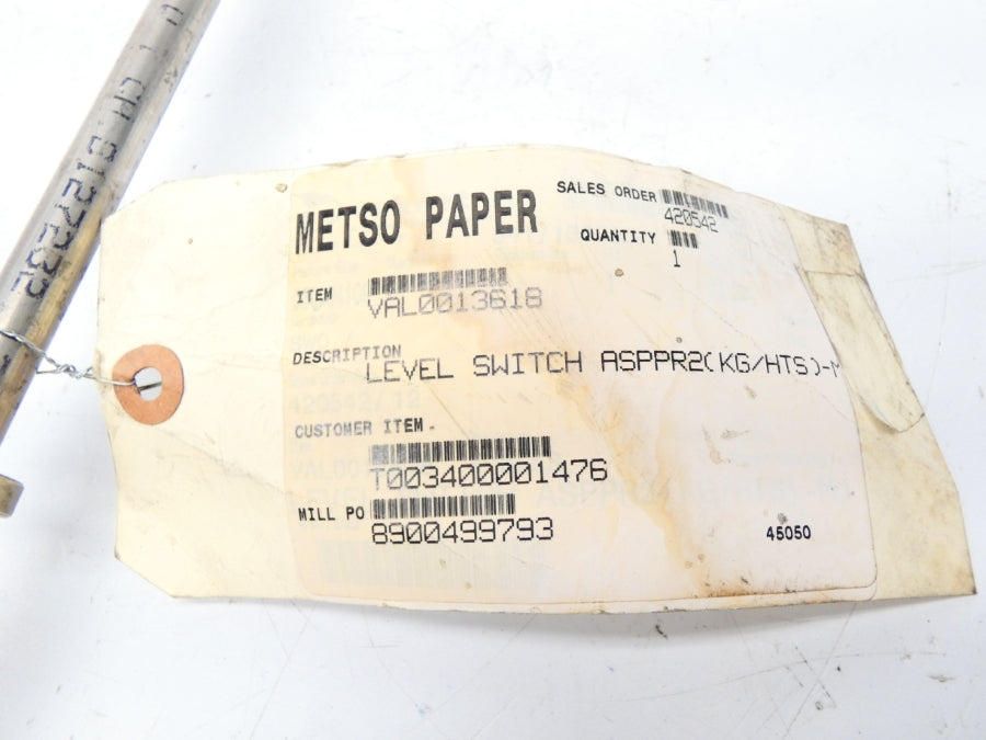 METSO PAPER VAL0013618 ASPPR2(KG/HTS)-M (AS PICTURED) UNMP