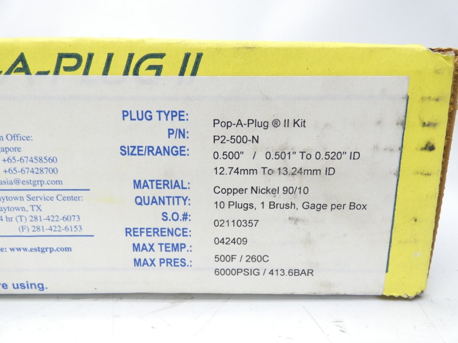 EST P2-500-N 6000PSI 500F/260C NSFS