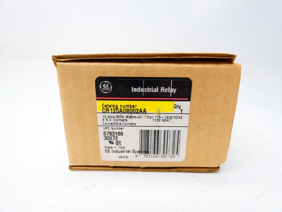 GENERAL ELECTRIC CR120A08002AA SER. A 115-120V 10A NSMP