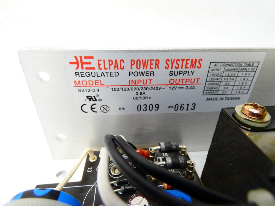 ELPAC POWER SYSTEMS SS12-3.4 100/240V 0.8A NSMP