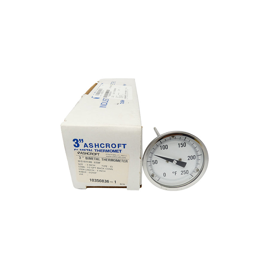 ASHCROFT 30EI60R0600/250F 0-250F 3" NSMP