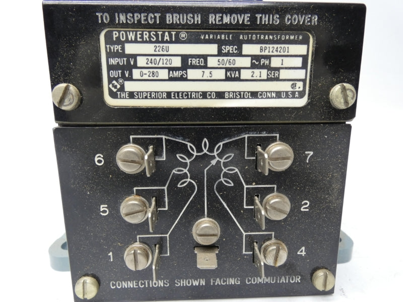 POWERSTAT 226U 240/120V 7.5A NSMP