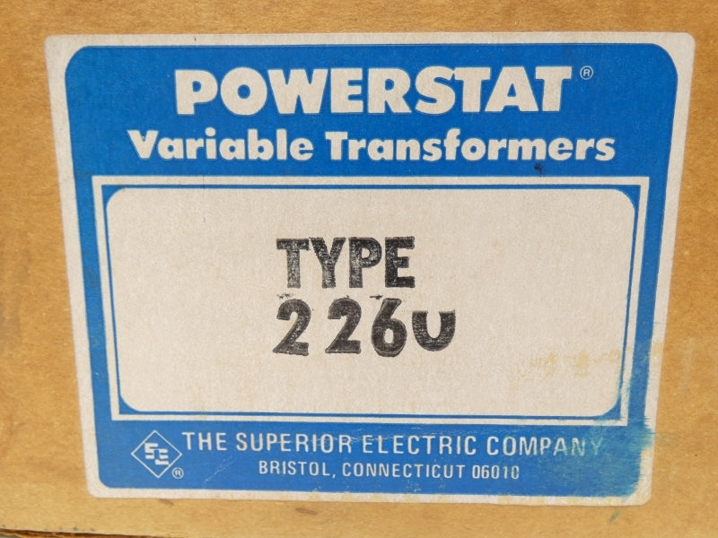 POWERSTAT 226U 240/120V 7.5A NSMP