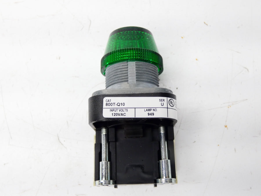 ALLEN BRADLEY 800T-Q10A SER. U 120V (WH) NSMP