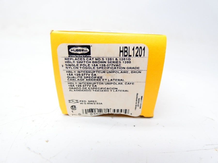 HUBBELL HBL1201 120-277VAC 15A NSMP
