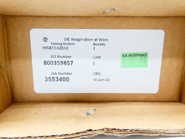 GENERAL ELECTRIC 16SB1CA20X2 NSFS