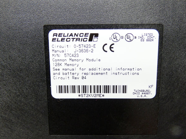 RELIANCE ELECTRIC 57C423 0-57423-E REV. 4 NSMP