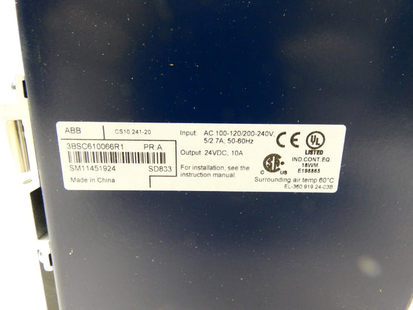 ABB 3BSC610066R1 120/240VAC 5/2.7A NSMP