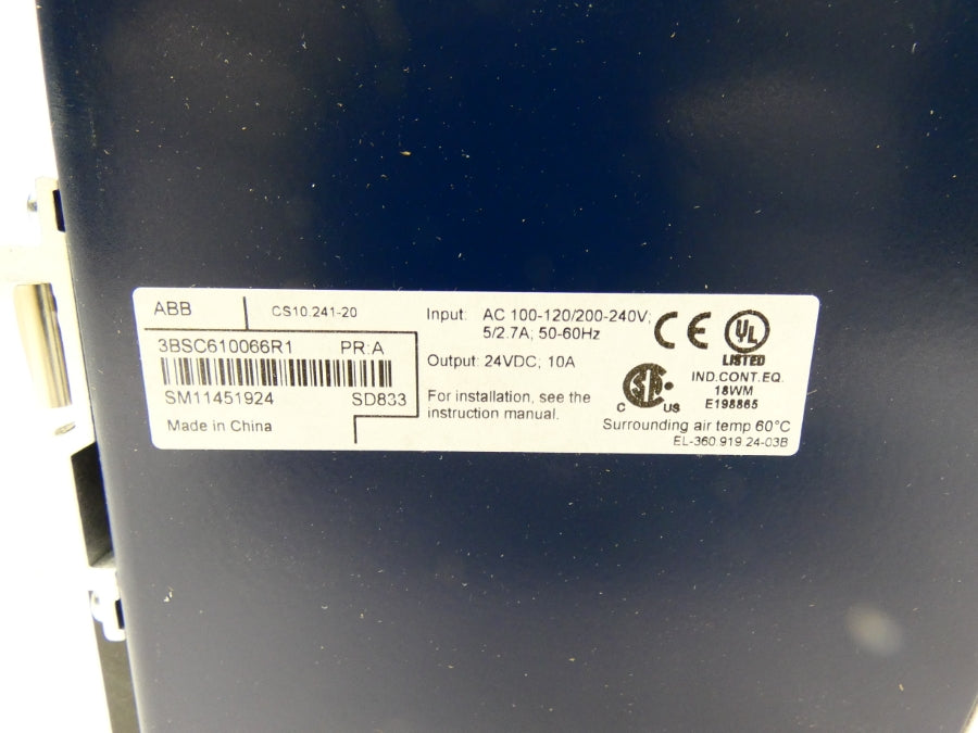 ABB 3BSC610066R1 120/240VAC 5/2.7A NSMP