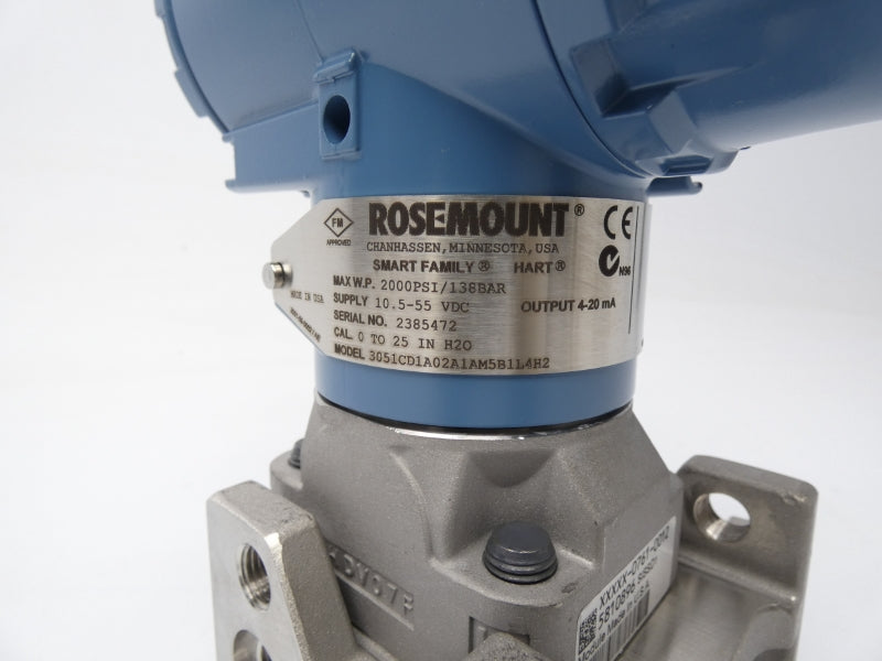ROSEMOUNT 3051CD1A02A1AM5B1L4H2 10.5-55VDC 2000PSI NSMP