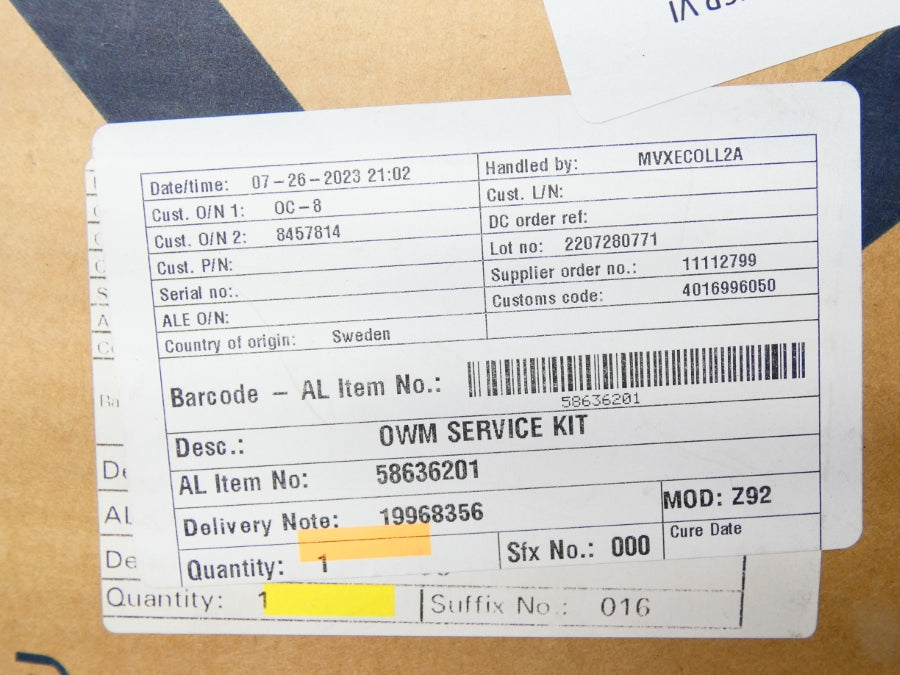 ALFA LAVAL 58636201 NSMP