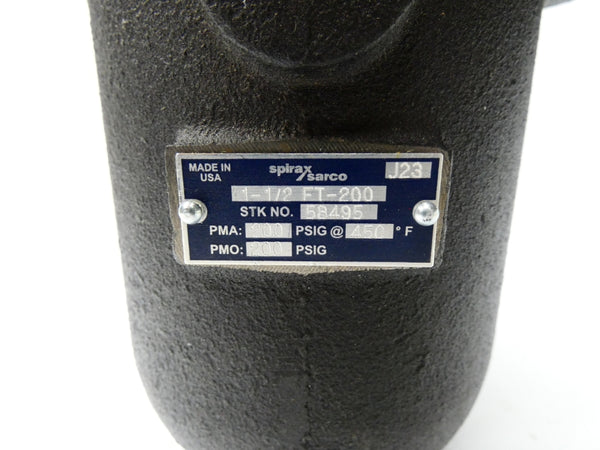 SPIRAX SARCO FT-200 58495 200PSI 1-1/2" NSNP