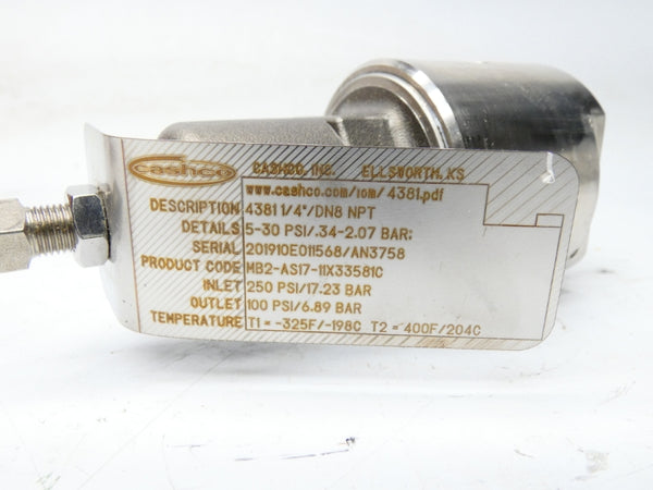 CASHCO 4381 MB2-AS17-11X33581C 5-30PSI NSMP