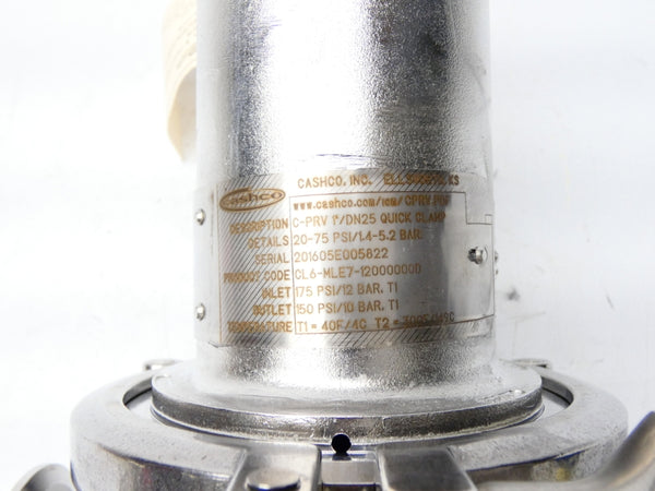 CASHCO C-PRV1"/DN25 CL6-MLE7-12000000D 20-75PSI NSNP