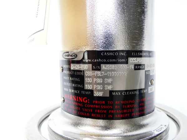 CASHCO C-CS-FGD CS5-FSL7-11000000F 10-30PSI 3/4" NSNP