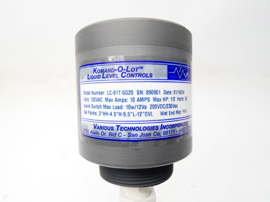 KOMAND-O-LOT LC-91T-0G20 120VAC 10A NSNP