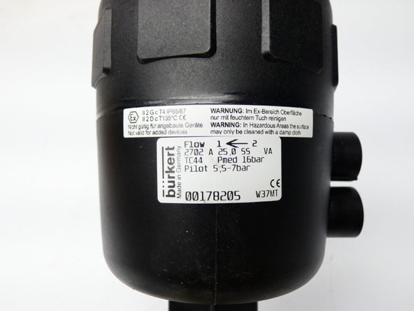 BURKERT 00178205 2702A25.0SS NSMP