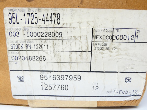 FISHER 95L-1725-44478 300PSI NSMP