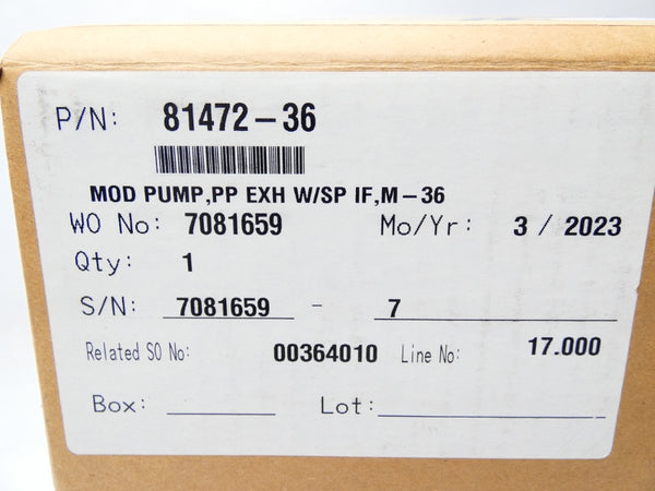 HASKEL 81472-36 M-36 4500PSI NSMP