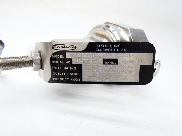 CASHCO 1/2"TRI-CLP5381SS/SS/S1L/ MS4-AL17-1B600000B 20-80PSI NSMP
