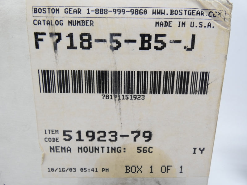 BOSTON GEAR F7185B5J NSMP
