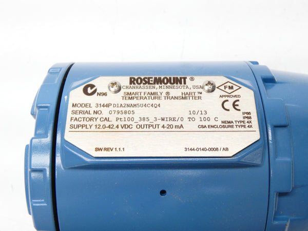 ROSEMOUNT 3144PD1A2NAM5U4C4Q4 12-42.4VDC 0-100C NSMP