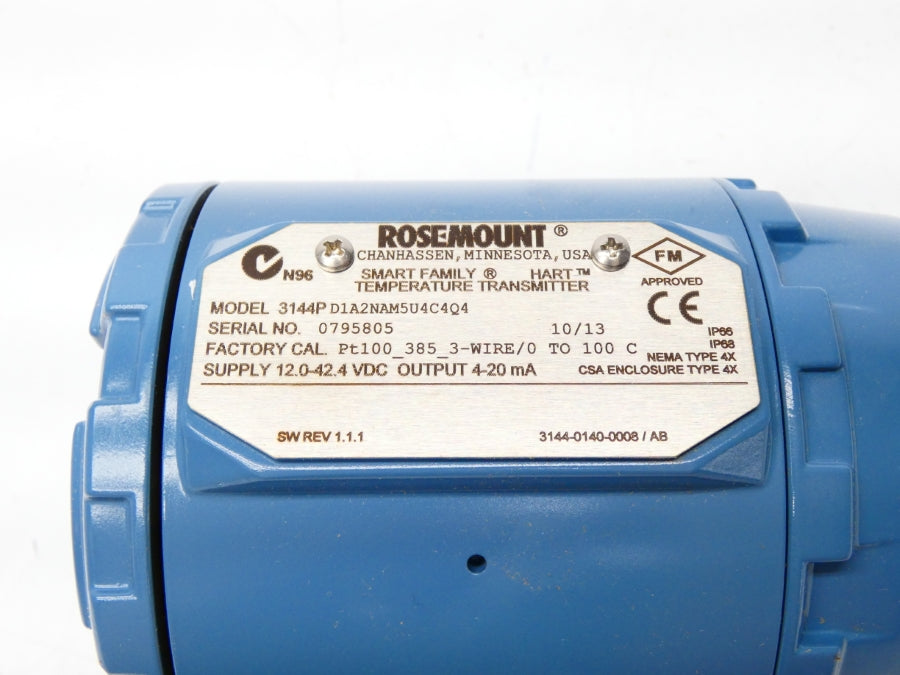 ROSEMOUNT 3144PD1A2NAM5U4C4Q4 12-42.4VDC 0-100C NSMP