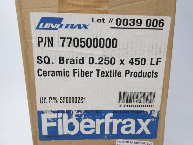 UNIFRAX FIBERFRAX 77050000 500000281 NSMP