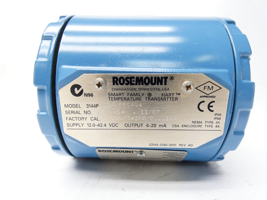 ROSEMOUNT 3144PD1A2E5C4Q4 12-42.4VDC 0-100C NSMP