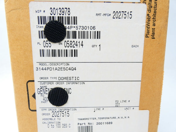 ROSEMOUNT 3144PD1A2E5C4Q4 12-42.4VDC 0-100C NSMP