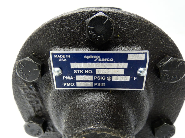 SPIRAX SARCO B12HS-125 64211 250PSI 3/4" NSNP