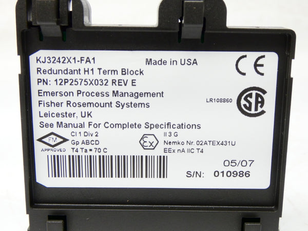 ROSEMOUNT KJ3242X1-FA1 12P2575X032 REV. E NSNP