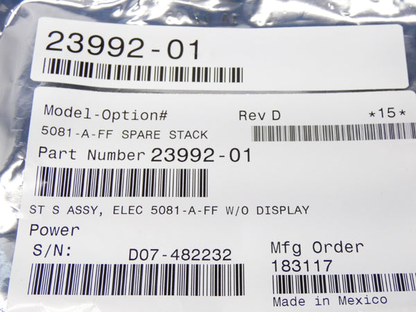ROSEMOUNT 23992-01 5081-A-FF REV. D S/W 14.11 NSNP
