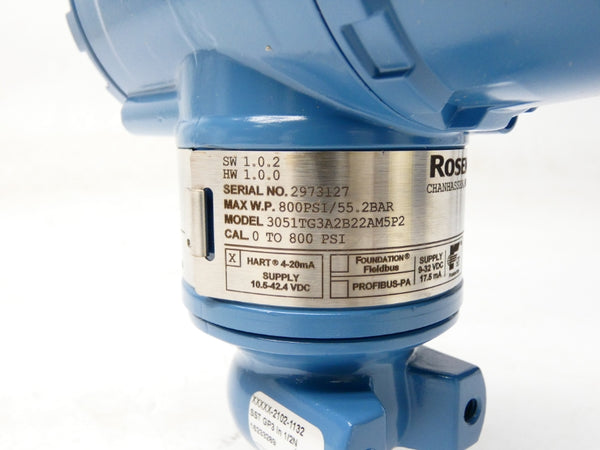 ROSEMOUNT 3051TG3A2B22AM5P2 10.5-42.4VDC 0-800PSI NSMP