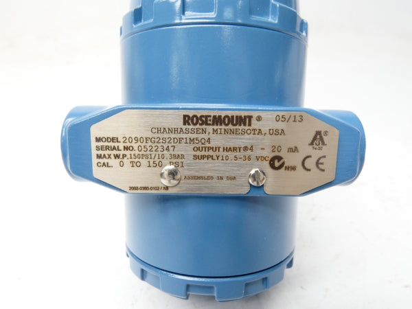 ROSEMOUNT 2090FG2S2DF1M5Q4 10.5-36VDC 0-150PSI NSMP