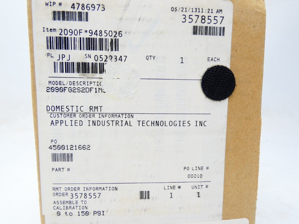 ROSEMOUNT 2090FG2S2DF1M5Q4 10.5-36VDC 0-150PSI NSMP