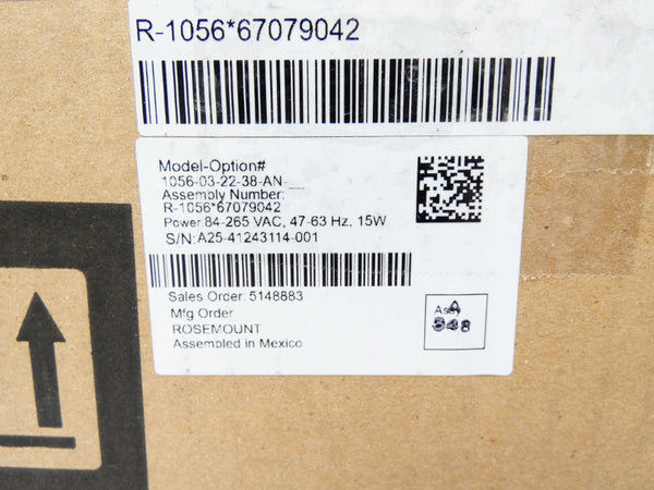 ROSEMOUNT 1056-03-22-38-AN S/W 3.18 84-265VAC NSMP