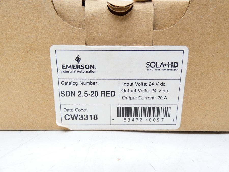 SOLA SDN2.5-20RED 24VDC 20A NSMP
