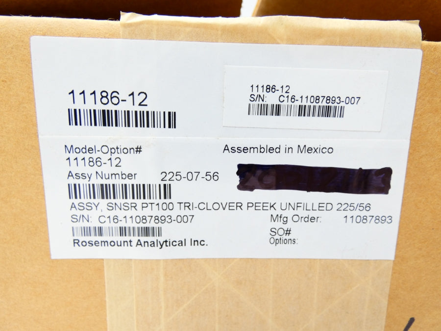 ROSEMOUNT 225-07-56 11186-12 200PSI NSMP