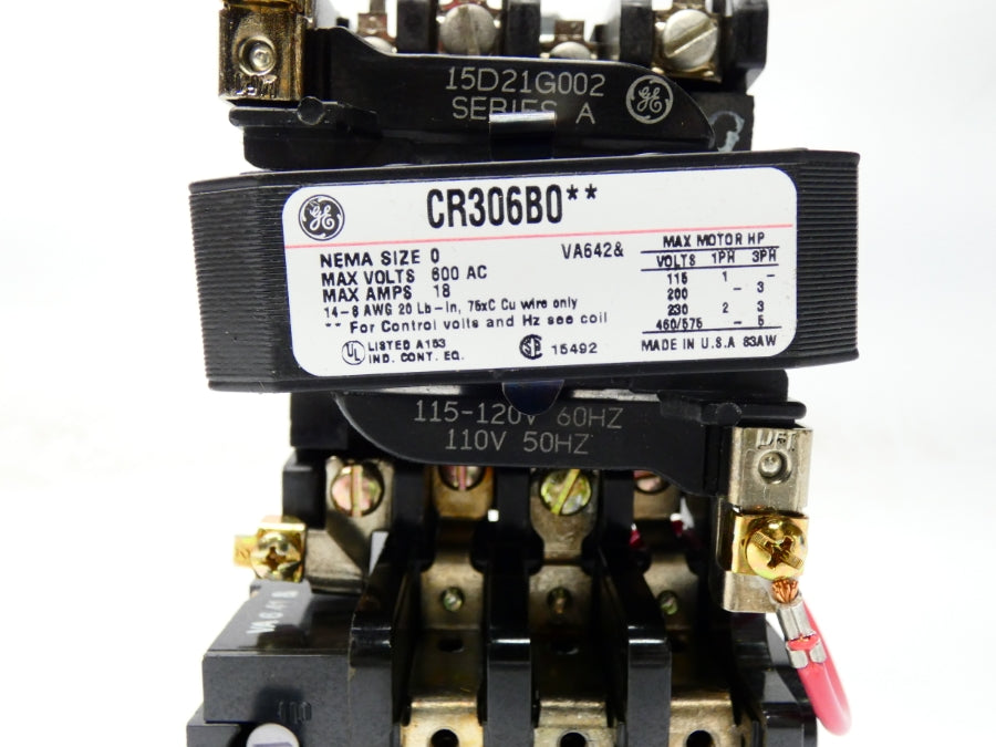 GENERAL ELECTRIC CR306B002 115/120V 18A NSMP