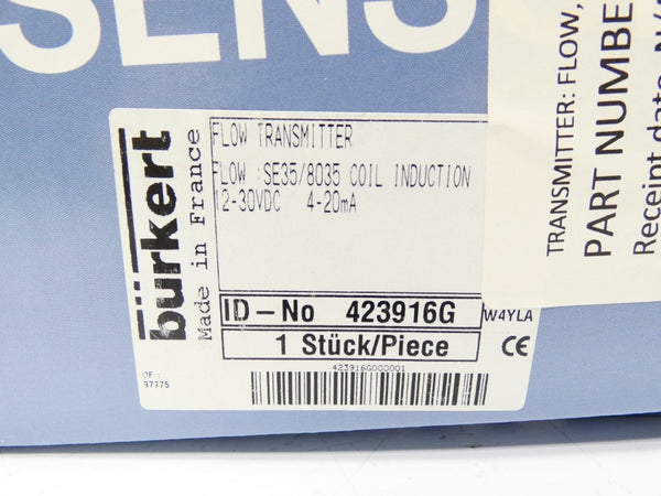 BURKERT 423916G SE35/8035 12-30VDC NSMP