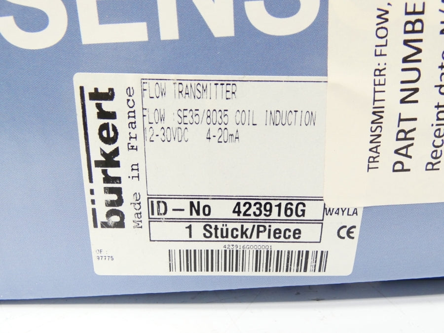 BURKERT 423916G SE35/8035 12-30VDC NSMP