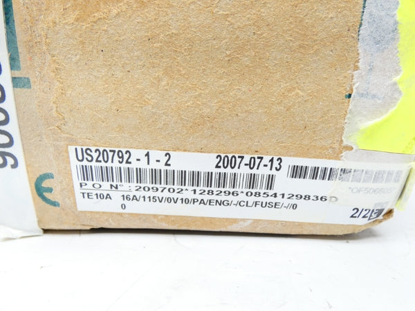 EUROTHERM TE10A16A/115V/0V10/PA/ENG/-/CL/FUSE/-/00 115V 16A NSMP