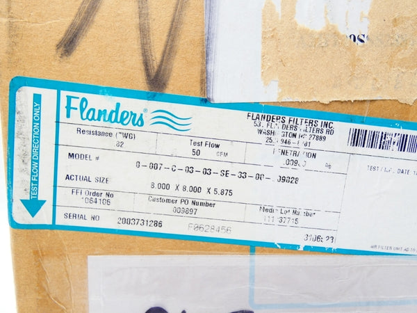 FLANDERS FILTERS 0-007-C-03-03-SE-33-00-Z09028 NSMP