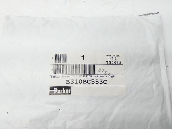 PARKER B310BC553C 1/8" NSMP