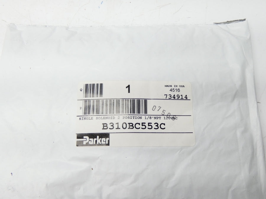 PARKER B310BC553C 1/8" NSMP