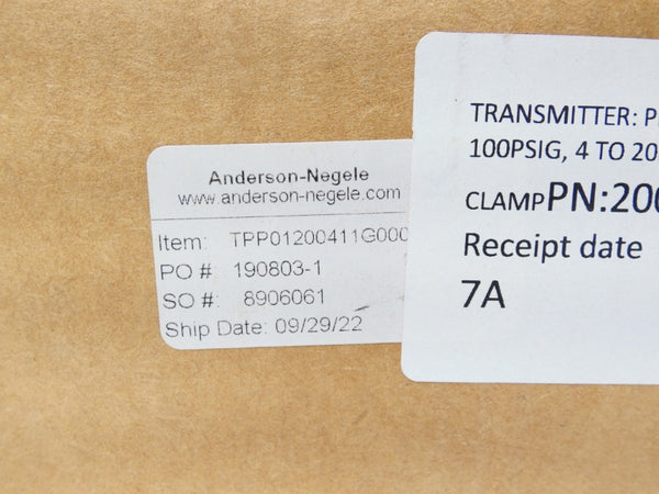 ANDERSON-NEGELE TPP01200411G000 40VDC 0-100PSI NSMP
