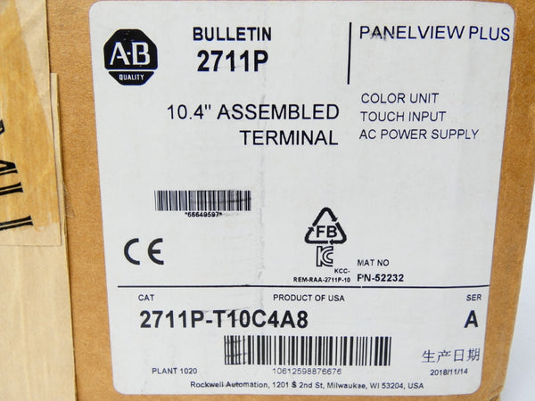 INDUSTRIAL SPARE PART 2711P-T10C4A8 SER. A NSMP