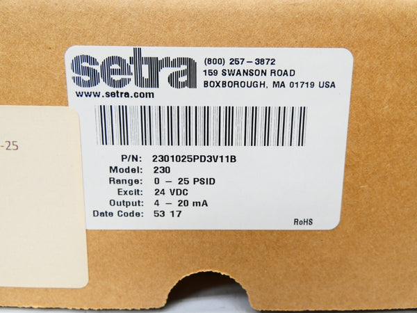 SERTA 2301025PD3V11B 24VDC 0-25PSI NSMP