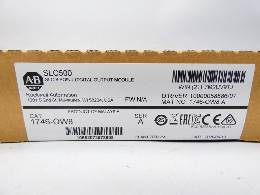 ALLEN BRADLEY 1769-OW8 SER. A DATE: 2020 NSFS
